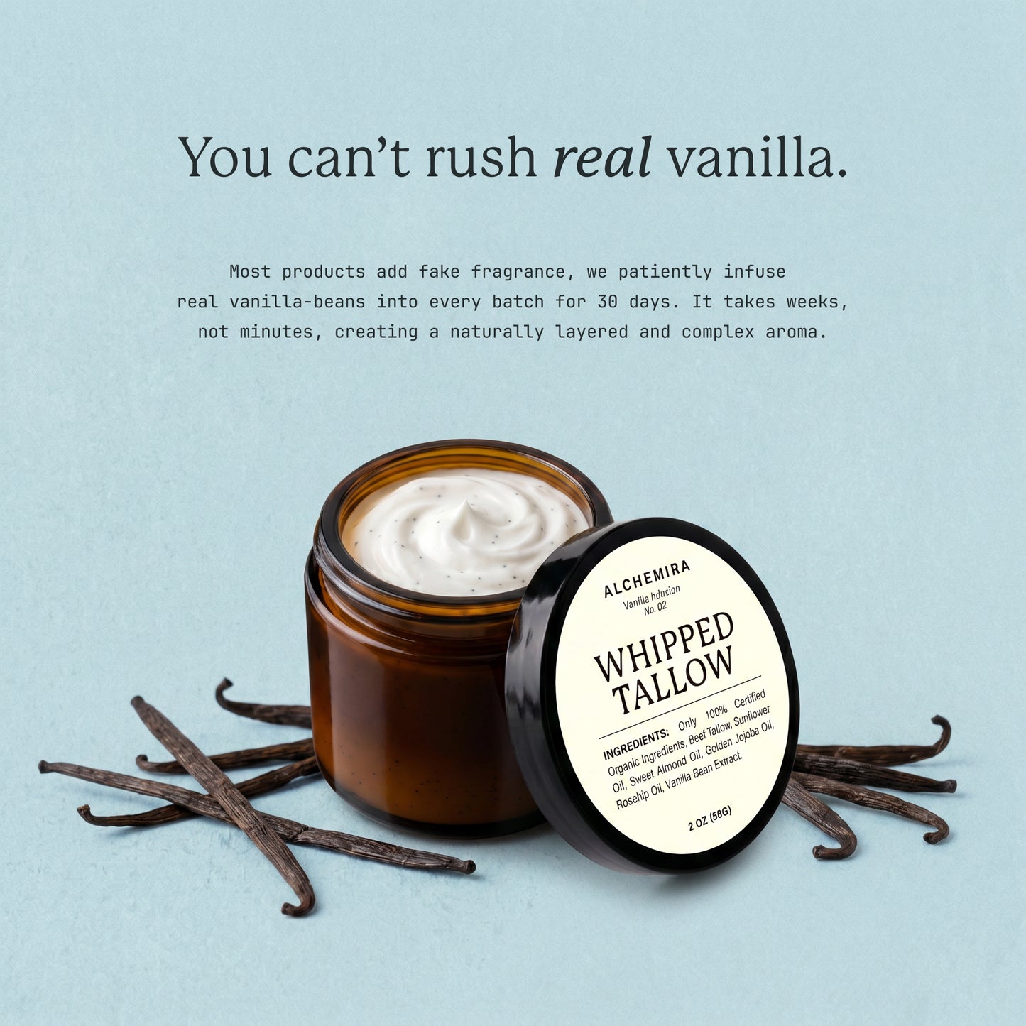 Whipped Tallow - Vanilla Bean Infused