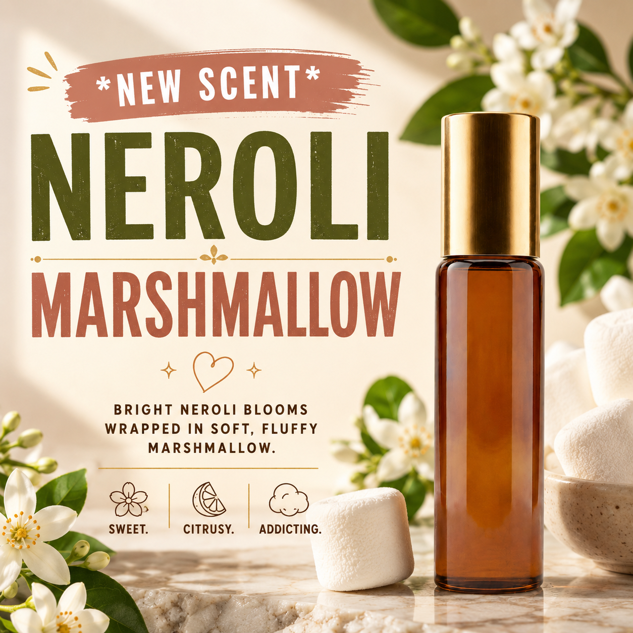 Neroli Marshmallow - Perfume Rollon (10ml)